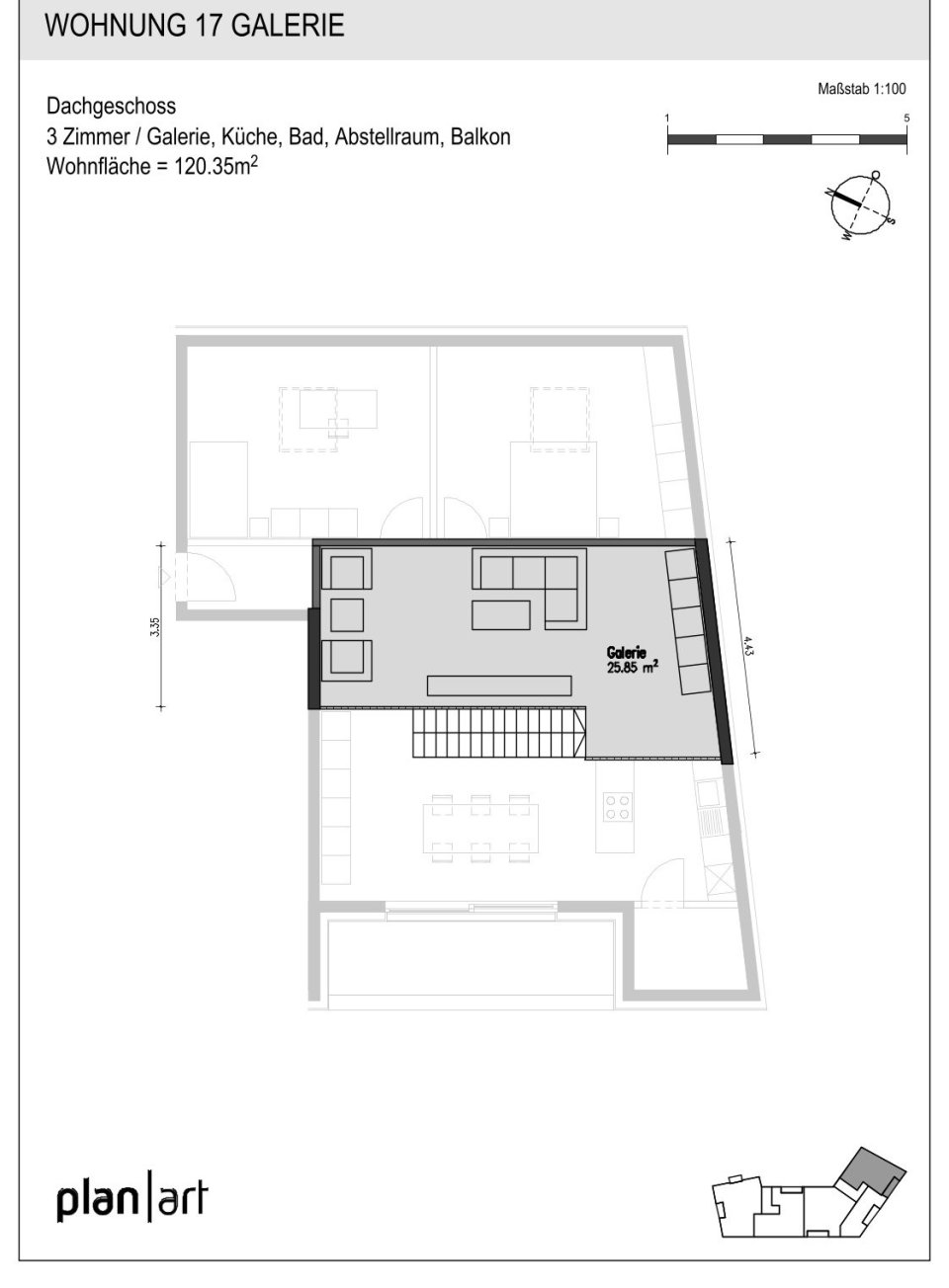 VERKAUFT | Exklusive Neubauwohnungen in Ramstein | Penthouse-Wohnung Nr. 17