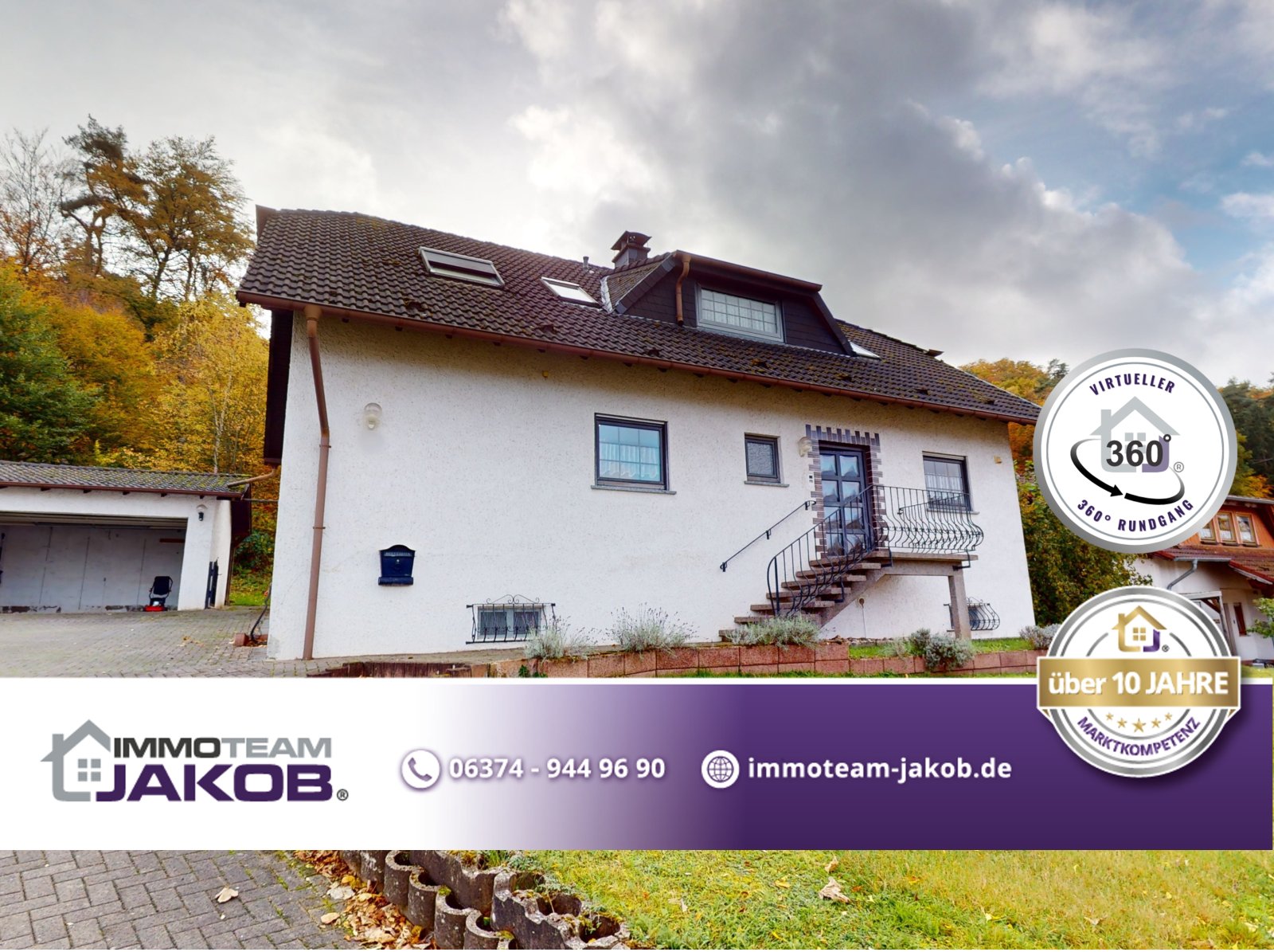 Ein-/Zweifamilienhaus mit großem Grundstück in direkter Waldrandlage 