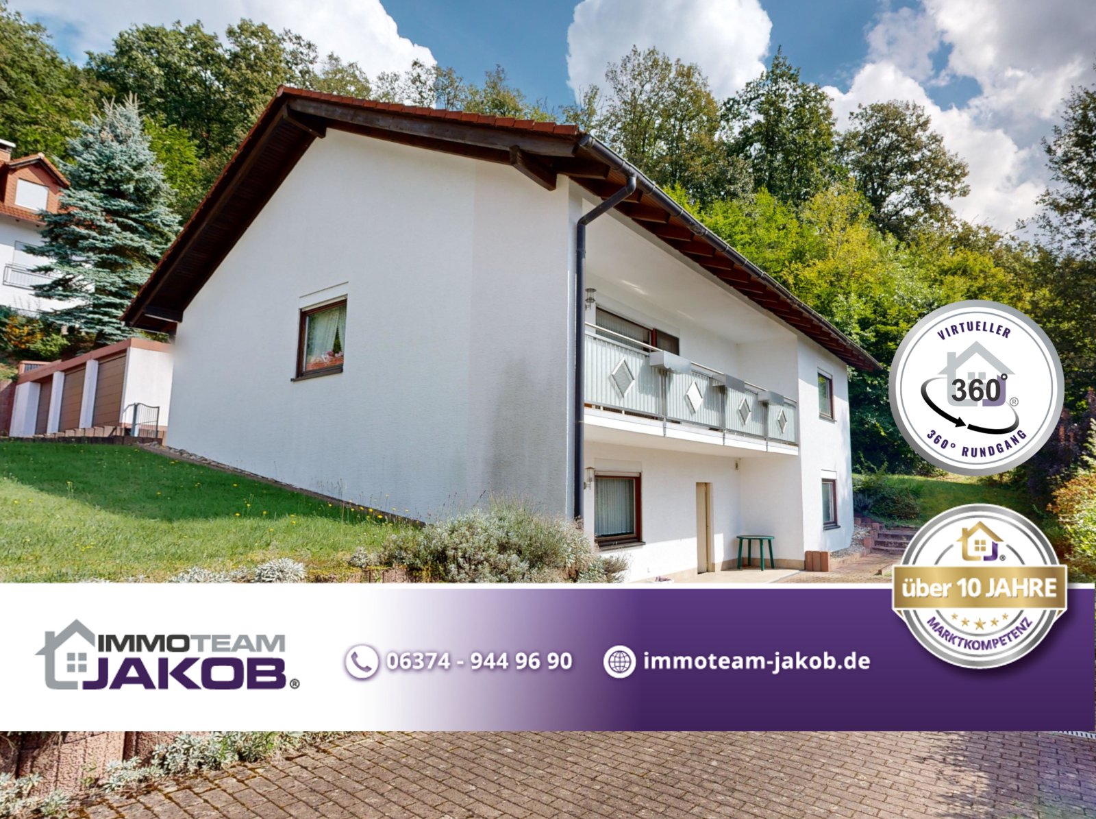 *VERKAUFT* | Einfamilienhaus mit 3 Garagen & Garten in idyllischer Waldrandlage