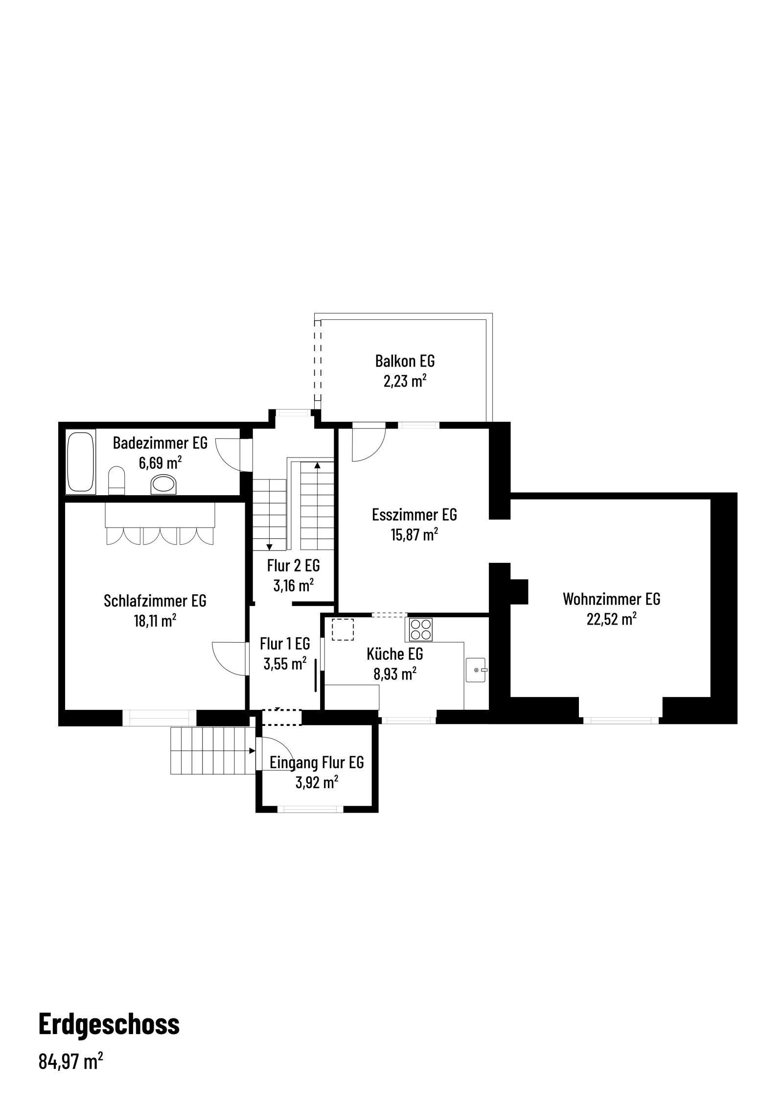 *VERKAUFT* | Einfamilienhaus mit Einliegerwohnung, 3 Garagen & Garten in attraktiver Wohnlage