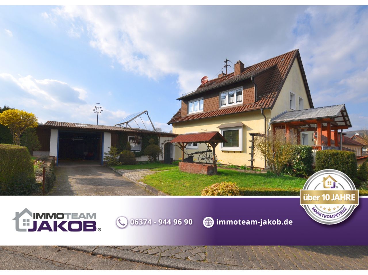 Einfamilienhaus mit großem Garten, Geräteschuppen & Werkstatt  