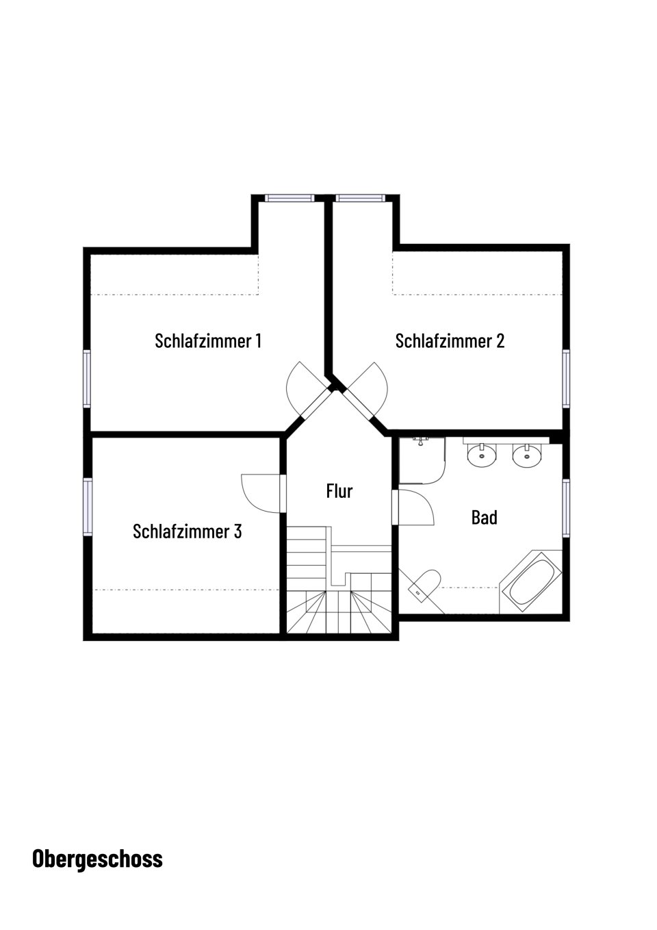Grundriss Obergeschoss 