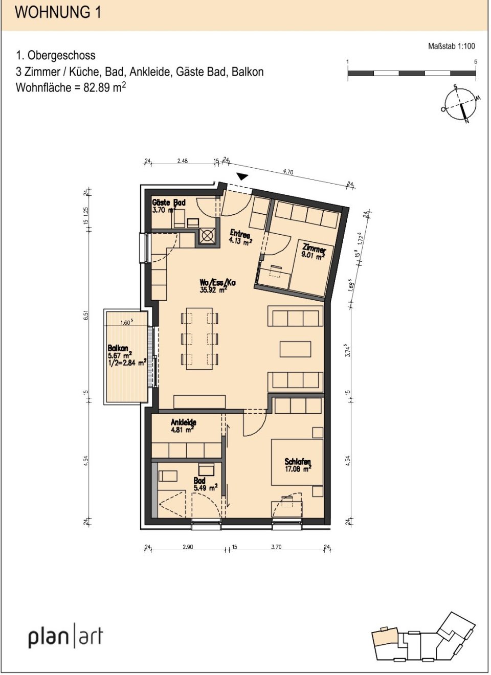 Grundriss | Wohnung Nr. 1 Grundriss | Wohnung Nr. 1