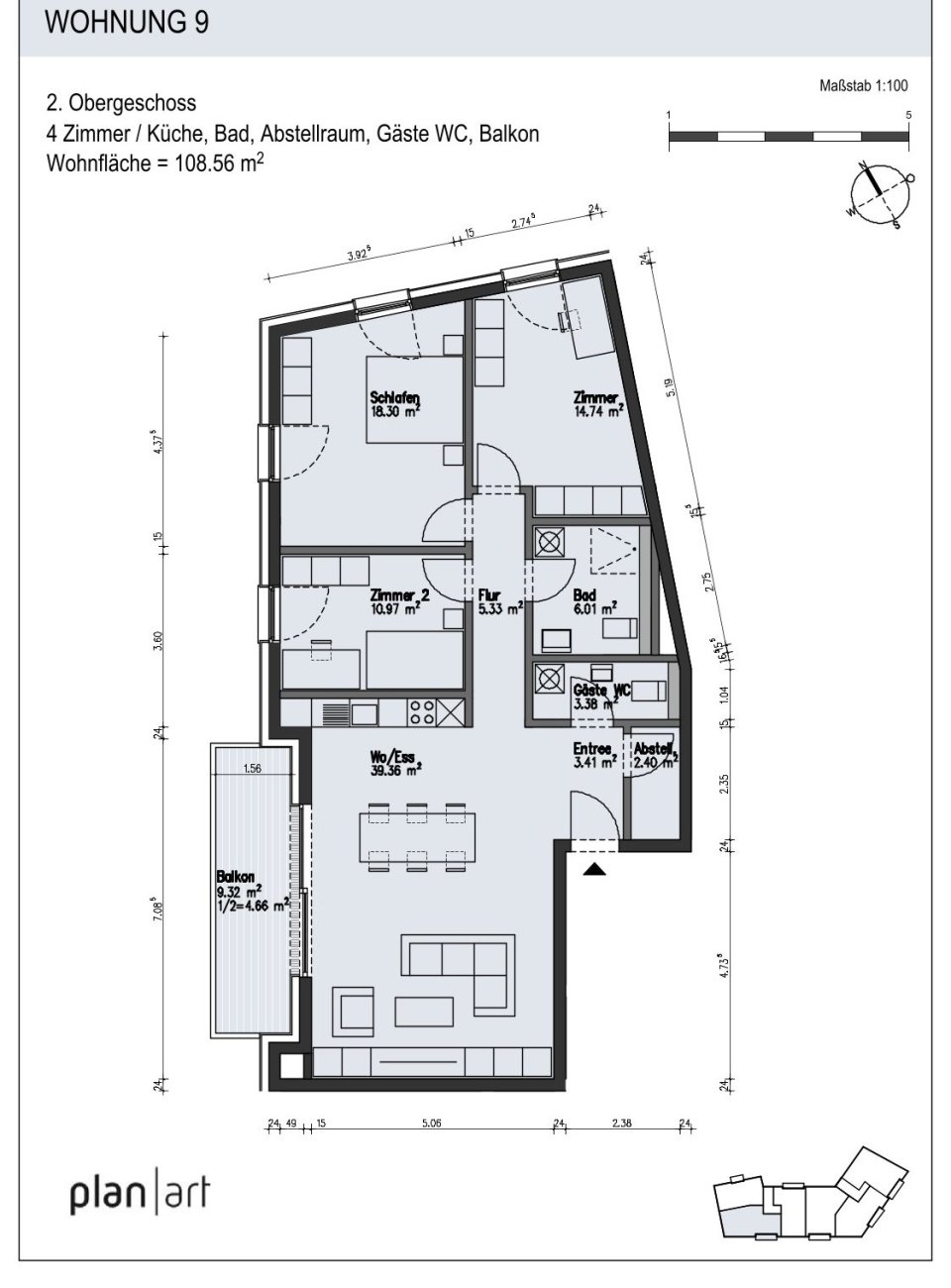 Grundriss | Wohnung Nr. 9 Grundriss | Wohnung Nr. 9