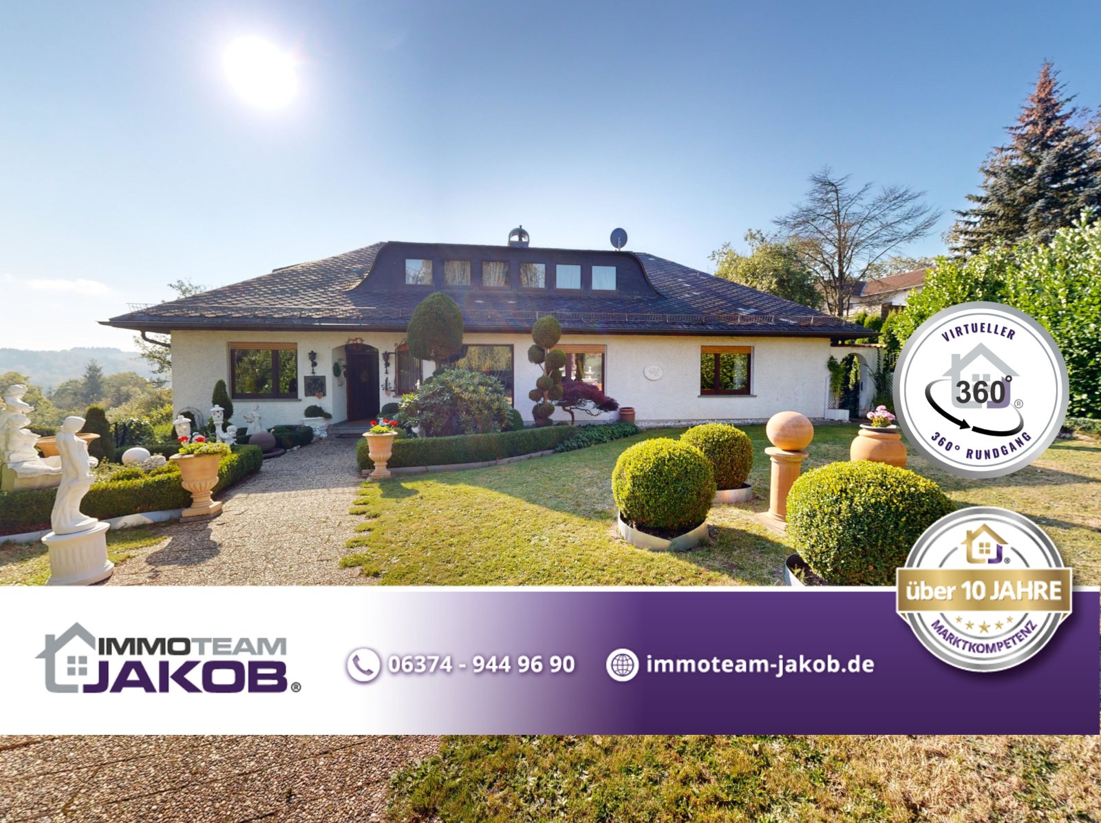 *SOLD* | Detached house in romantic country house style with large garden, indoor swimming pool and garage