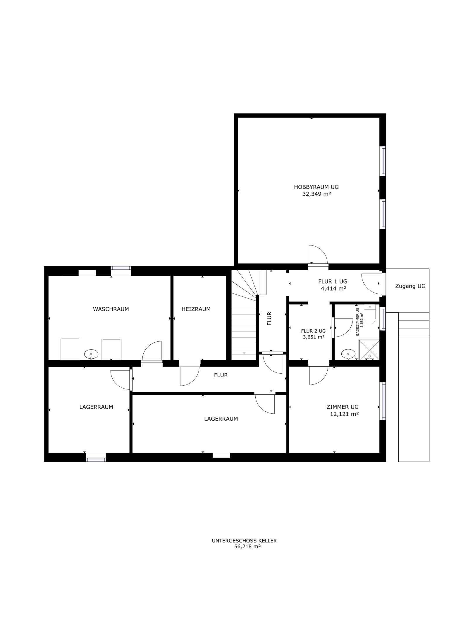Grundriss Untergeschoss Grundriss Untergeschoss