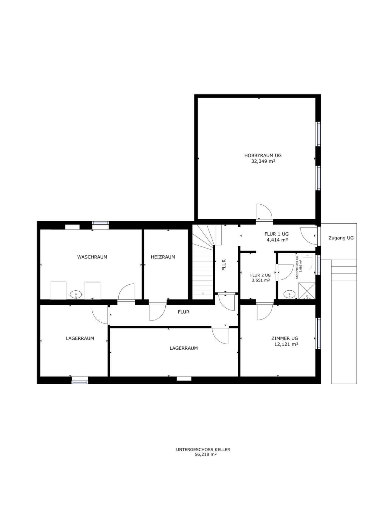 Grundriss Untergeschoss Grundriss Untergeschoss