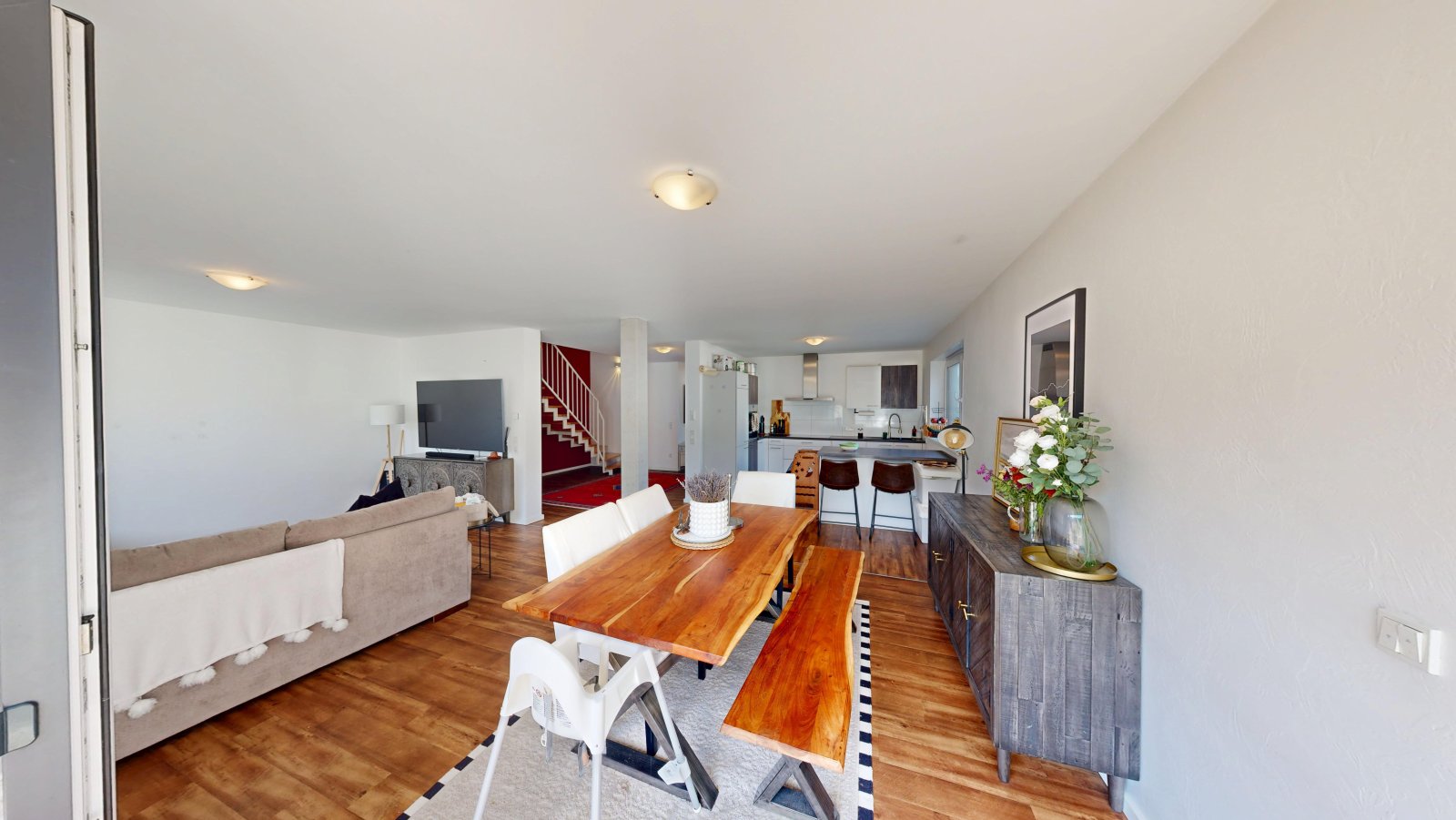  Package price: Two semi-detached houses with garages & garden on the green outskirts of the village