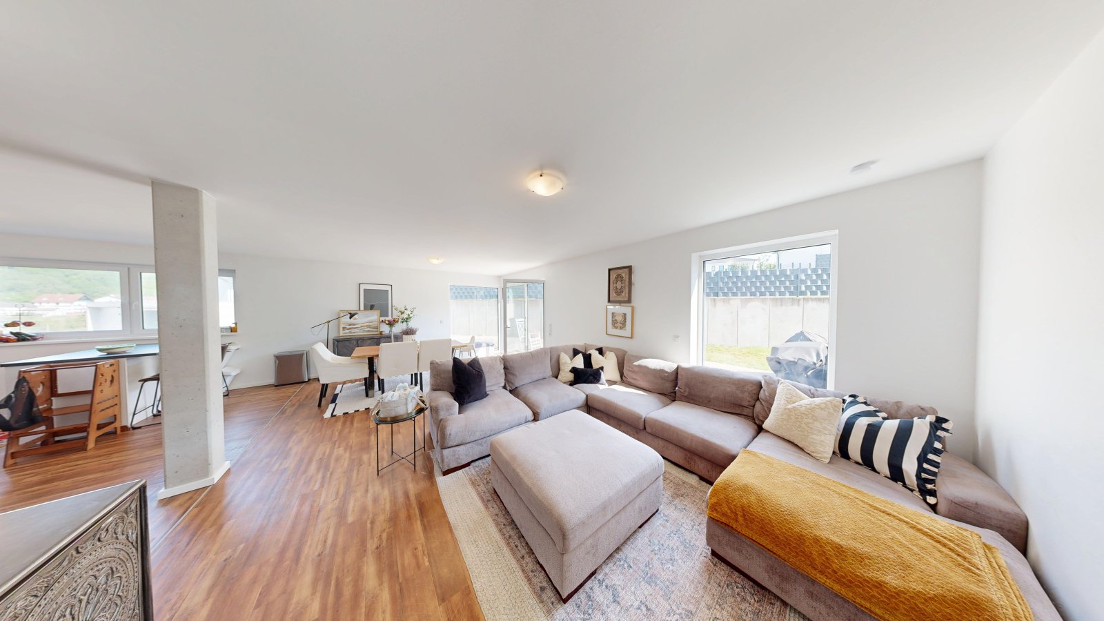  Package price: Two semi-detached houses with garages & garden on the green outskirts of the village