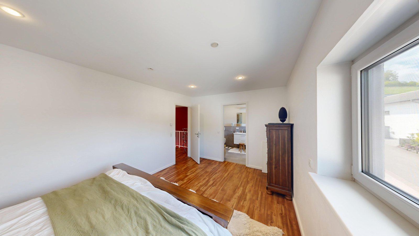  Package price: Two semi-detached houses with garages & garden on the green outskirts of the village