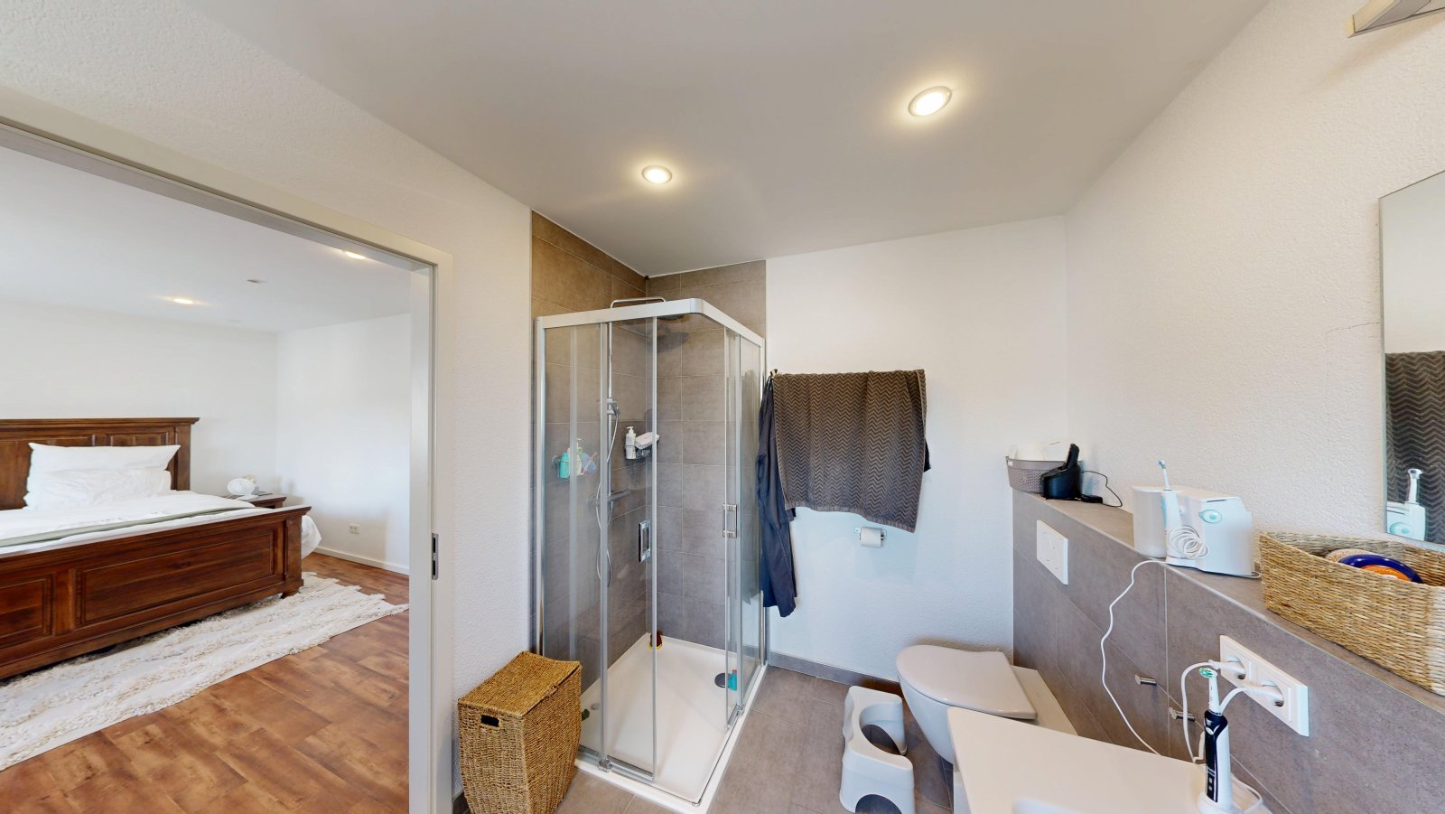  Package price: Two semi-detached houses with garages & garden on the green outskirts of the village