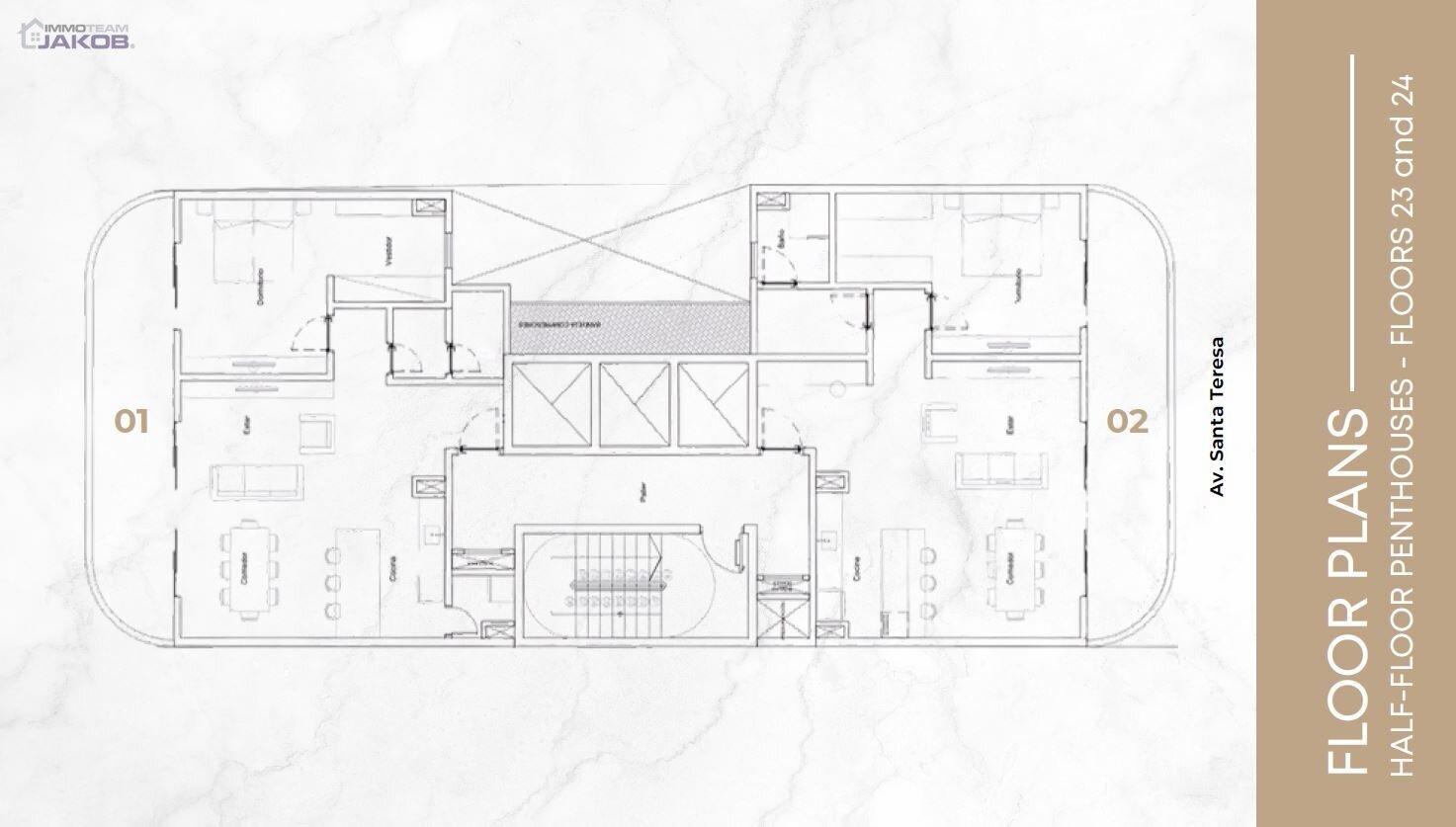 Asunción: Exklusive Penthouse-Wohnungen in Bestlage zu verkaufen! 